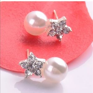 💓Beauty Fashion Elegant Rhinestone/Pearl Earring